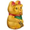  Maneki Neko Waving Cat, Eyes Open 17cm 
