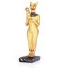  Golden Bast Holding Sistrum 