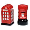  Ceramic London Salt & Pepper Set, Post & Telephone Box 