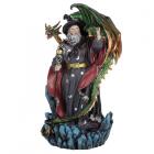 Dropship Dragon Figurines & Statues - Collectable Spirit of the Sorcerer Wizard - Dragon Wizard