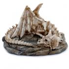 Dropship Dragon Figurines & Statues - Shadows of Darkness Sleeping Bones Dragon Skeleton Tea Light Candle Holder