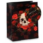 Dropship Gift Bags & Boxes - Skulls and Roses Red Roses Small Gift Bag