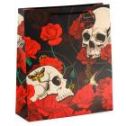 Dropship Skulls & Skeletons - Gift Bag (Extra Large) - Skulls and Roses Red Roses