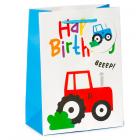 Dropship Gift Bags & Boxes - Gift Bag (Medium) - Happy Birthday Little Tractors