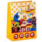 Dropship Gift Bags & Boxes - Gift Bag (Medium) - The Beatles Yellow Submarine LOVE