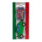 Dropship Souvenirs & Seaside Gifts - PVC Keyring - Fiat 500 Green