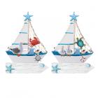 3D Printed Souvenir Seaside Magnet - Sailing Boat & Sealife