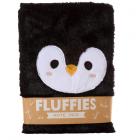 Fluffy Plush A5 Notebook - Adoramals Penguin