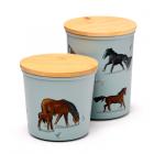 Recycled RPET Set of 2 Storage Jars S/M - Willow Farm