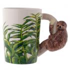 Dropship Mugs - Ceramic Sloth Shaped Handle Mug
