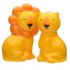 Dropship Zoo & Wildlife Themed Gifts - Cute Lion Design Zooniverse Salt and Pepper Set