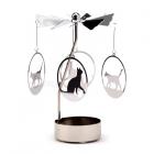Spinning Tea Light Carousel Candle Holder - Cat