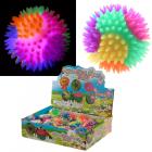 Novelty Toys - Fun Kids Spiky Bouncy Light Up Ball 7cm