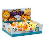 Novelty Toys - Fun Kids Squeezy Polyester Toy - Adoramals Lion, Giraffe, Monkey, Tiger