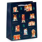Dropship Gift Bags & Boxes - Christmas Gift Bag (Large) - Christmas Village