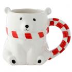 Dropship Christmas - Novelty Shaped Ceramic Mug - Polar Bear