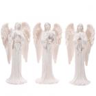 Tall Elegant White Standing Angel Figurine