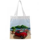 Reusable Shopping Bags - Tote Shopping Bag - Fiat 500 Riviera