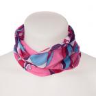 Pink Patterned Neck Scarf Face Covering 