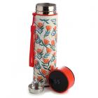 Reusable Stainless Steel Hot & Cold Insulated Drinks Bottle Digital Thermometer - Peony Pick of the Bunch