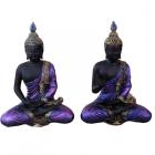 Decorative Purple and Black Buddha - Lotus