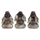 Dropship Buddha & Ganesh - Decorative Set of 3 Chinese Buddha Figurines - Speak No See No Hear No Evil