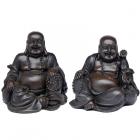 Peace of the East Brushed Wood Effect Lucky Buddha