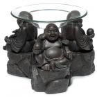 Resin Oil & Wax Burner - Peace of the East Wood Effect Chinese Buddha