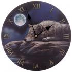Fantasy Quiet Reflection Wolf Decorative Wall Clock