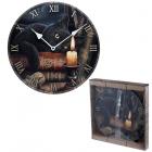 Magical Witching Hour Cat Lisa Parker Design Wall Clock