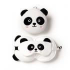 Dropship Zoo & Wildlife Themed Gifts - Panda Relaxeazzz Plush Round Travel Pillow & Eye Mask Set