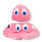 Relaxeazzz Pac-Man Pink Ghost Shaped Travel Pillow & Eye Mask