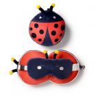 Relaxeazzz Travel Pillow & Eye Mask - Adorabugs Ladybug