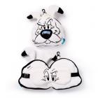 Idefix (Dogmatix) Asterix Relaxeazzz Plush Round Travel Pillow & Eye Mask Set