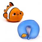 2-in-1 Swapseazzz Travel Pillow and Plush Toy - Finley the Clownfish Adoramals Ocean