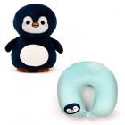 2-in-1 Swapseazzz Travel Pillow and Plush Toy - Nico the Penguin Adoramals Ocean