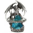 Silver Fortress Dark Legends Dragon Oil and Wax Burner with Glass Dish