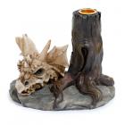 Shadows of Darkness Dragon Skull Candlestick Candle Holder