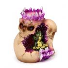 Tea Light Candle Holder - Elements Baby Dragon Crystal Skull Cave