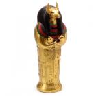Decorative Gold Egyptian Anubis Sarcophagus Trinket Box