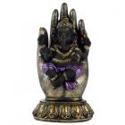Purple, Gold and Black Ganesh in Hand