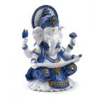 Dropship Buddha & Ganesh - Decorative White & Blue Thai Buddha - Knowledge