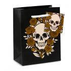 Skulls & Roses Metallic Small Gift Bag
