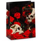 Gift Bag (Medium) - Skulls and Roses Red Roses