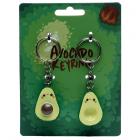 Novelty Set of 2 Keyrings - Avocado