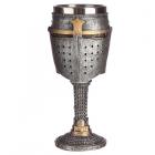 Collectable Decorative Medieval Helmet and Chain Mail Goblet