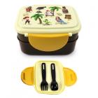 Bento Clip Lock Lunch Box with Cutlery - Jolly Rogers Pirates