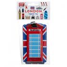 Travel Pillows & Accessories - PVC Luggage Tag - London Souvenir Union Jack Telephone Box