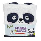 Fluffy Plush Notebook - Adoramals Panda