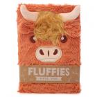 Fluffy Plush A5 Notebook - Highland Coo Cow